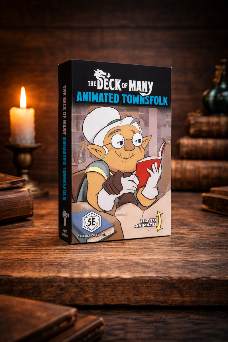 Animated: Deck of Townsfolk - 5e 2014 D&D (Reference Cards)-1