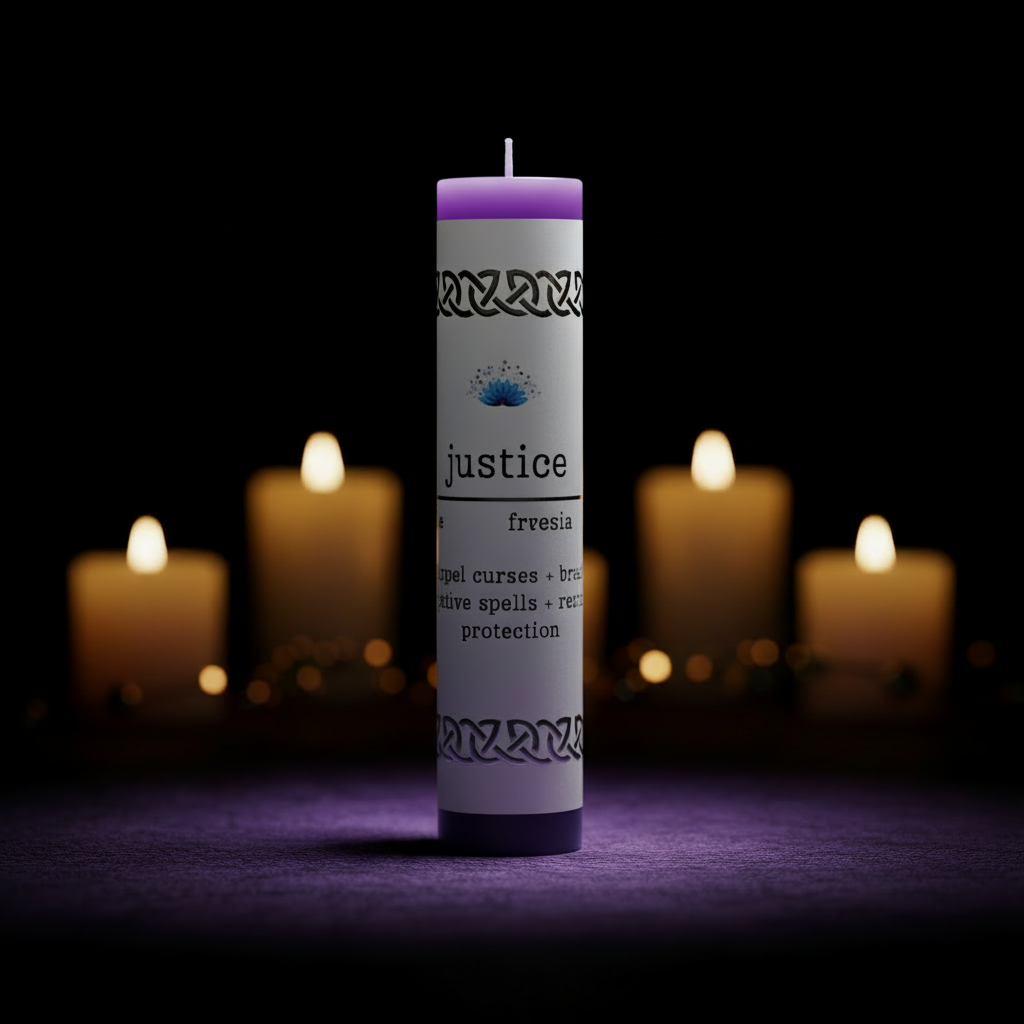 Manifestation Pillar Candle Justice