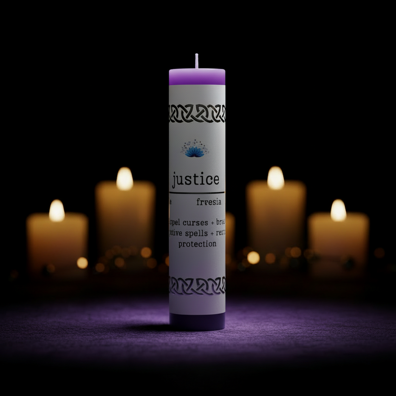Manifestation Pillar Candle Justice-1