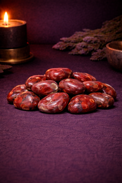 Red Brecciated Jasper Tumbles-1