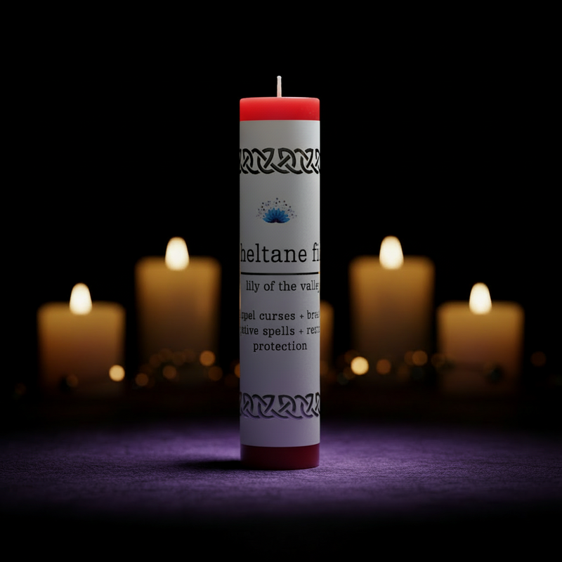 Manifestation Pillar Candle Beltane Flame-1
