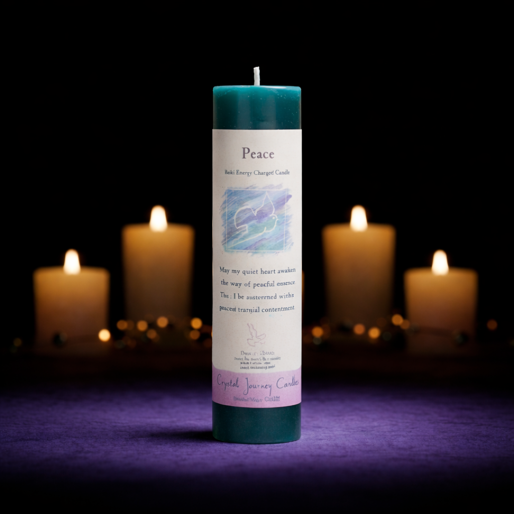 Reiki Herbal Pillar Candle Peace