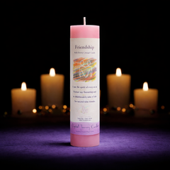 Reiki Herbal Pillar Candle Friendship-1