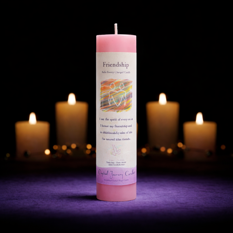 Reiki Herbal Pillar Candle Friendship-1