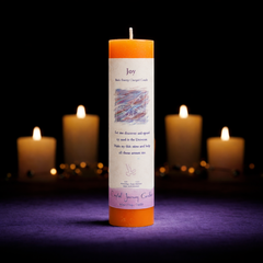 Reiki Herbal Pillar Candle Joy-1