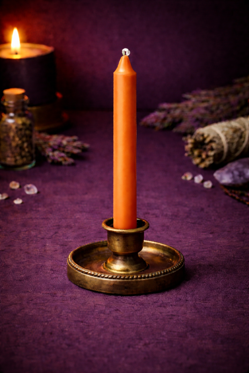 Chime Candle - 4in - Orange-1