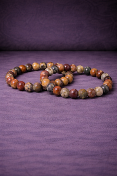 Picasso Jasper Bead Bracelet - 8 MM-1