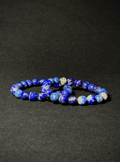 Lapis Lazuli Bead Bracelet- 8 MM-1