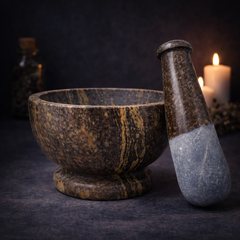 Soapstone Mortar & Pestle 4" x 3"-1