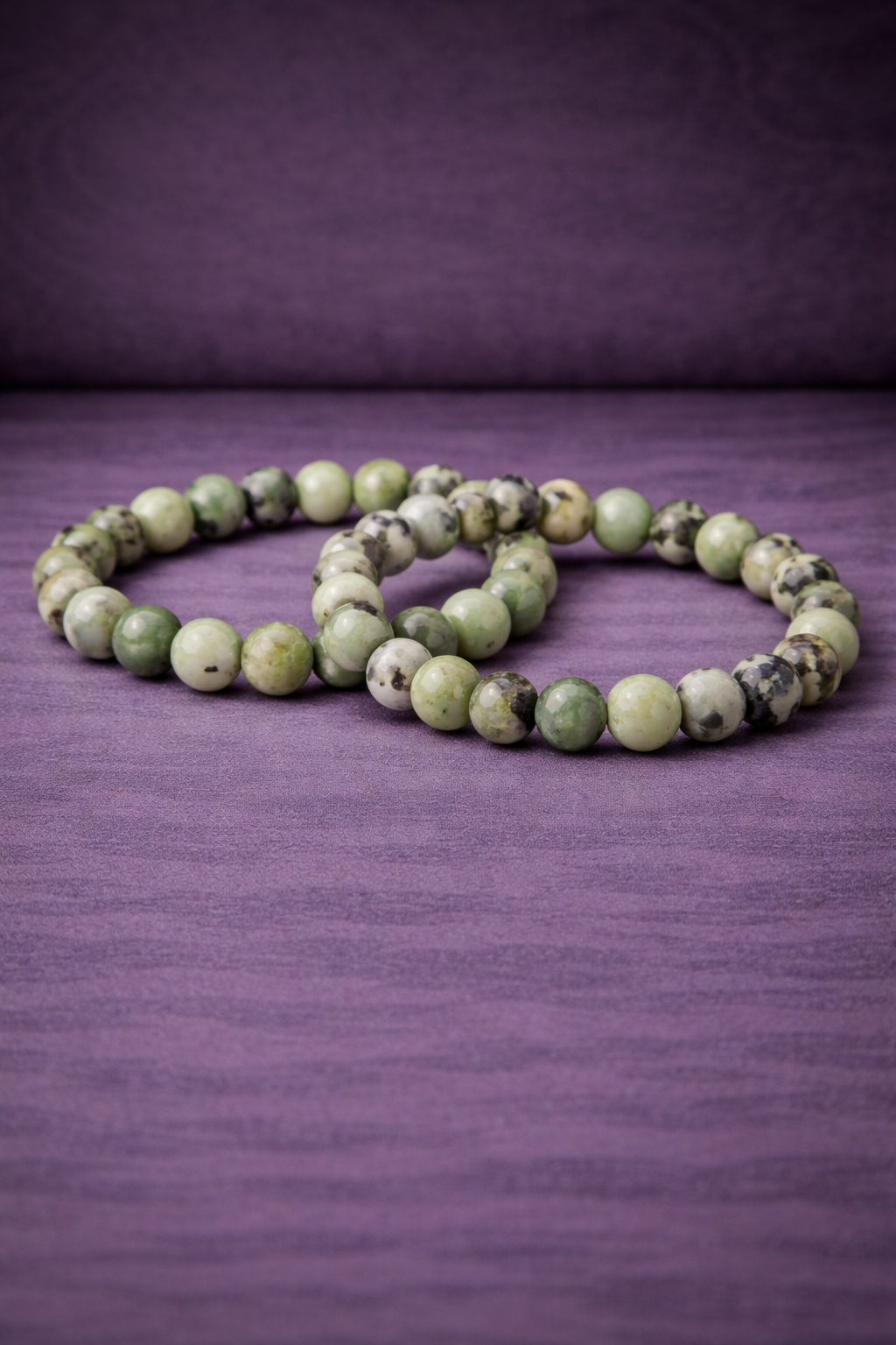 Serpentine Bead Bracelet - 8 MM