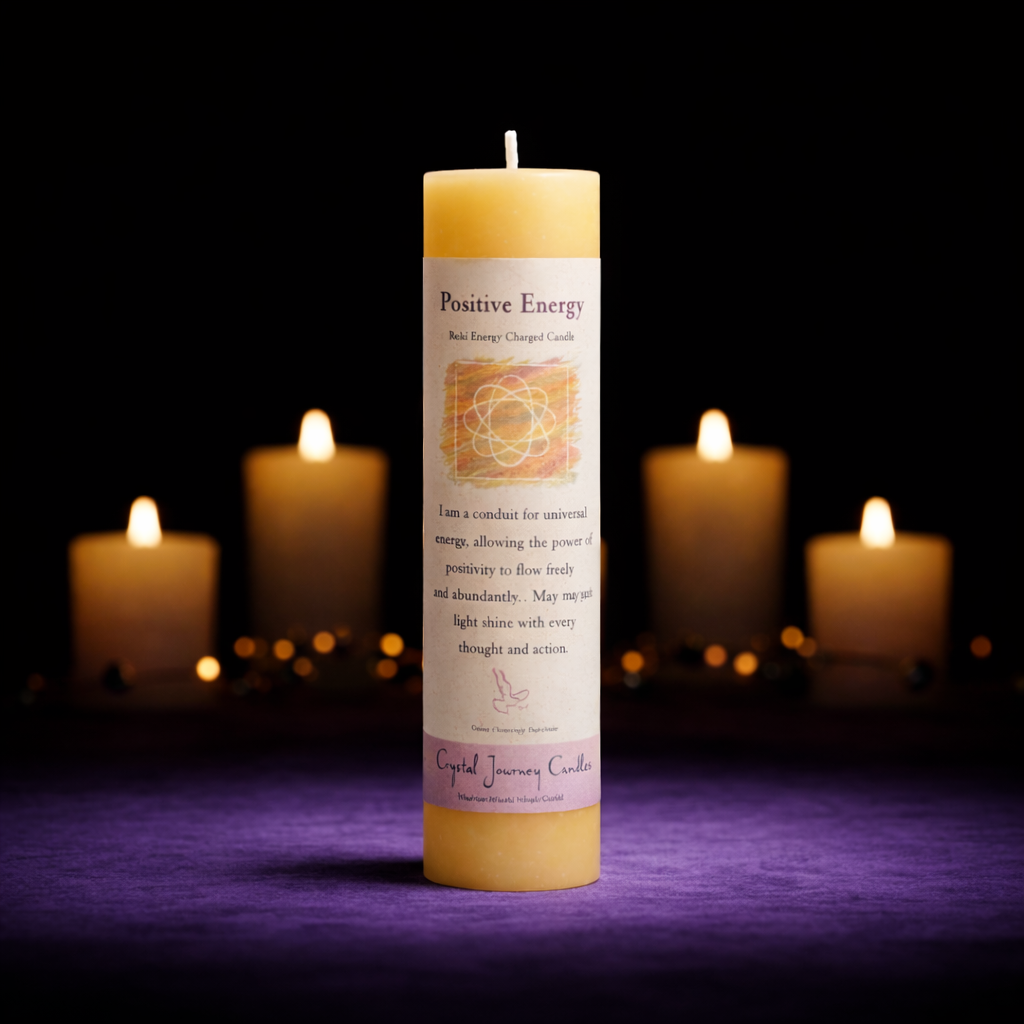 Reiki Herbal Pillar Candle Positive Energy-1