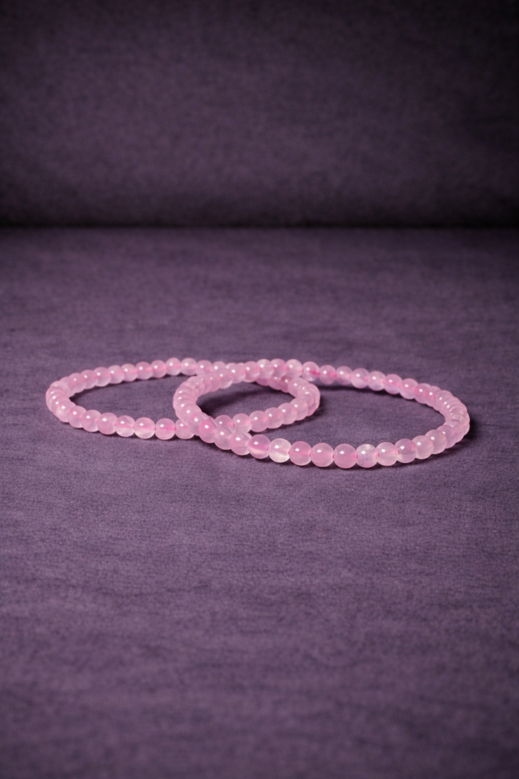 Rose Quartz Bead Bracelet - 4 MM-1